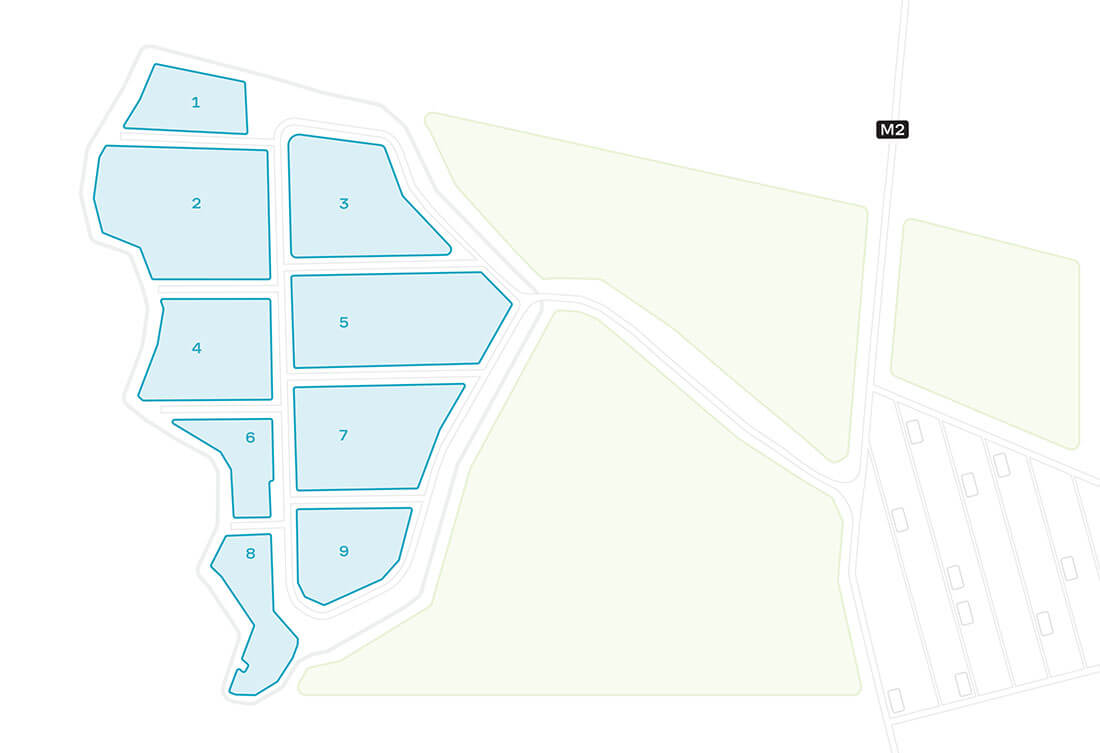 Карта индустриального парка Пущино